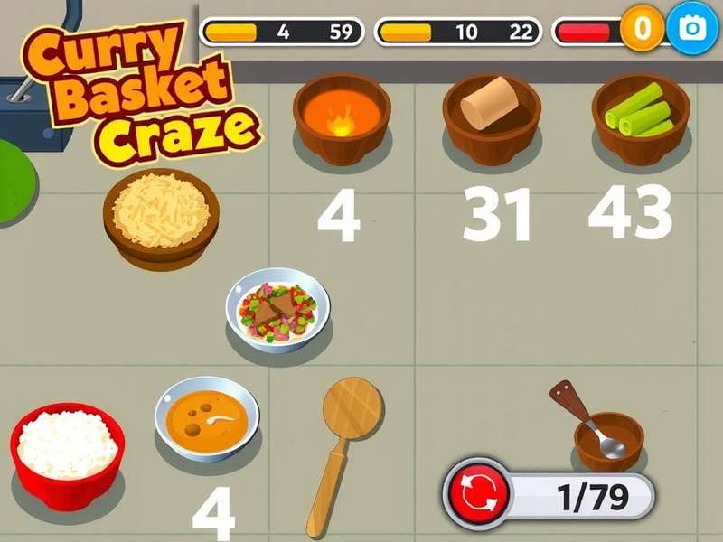 Curry Basket Craze Gameplay Screenshot